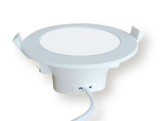 Plastic clad aluminum downlight